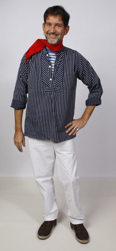 Fischer Outfit (Hemd und Halstuch) mieten