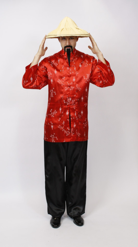 Chinese Tracht (chinesisches Hemd und Kegelhut) mieten