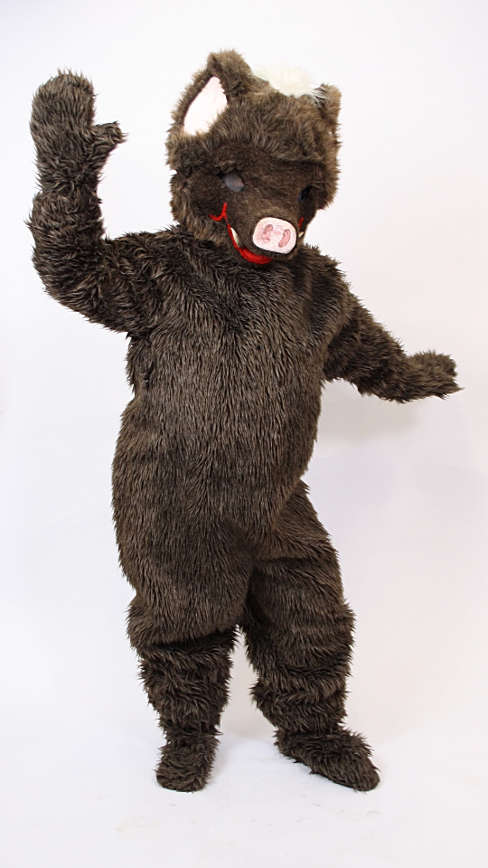 Wildschwein Outfit (Overall, Kopf, Gamaschen und Handschuhe) mieten