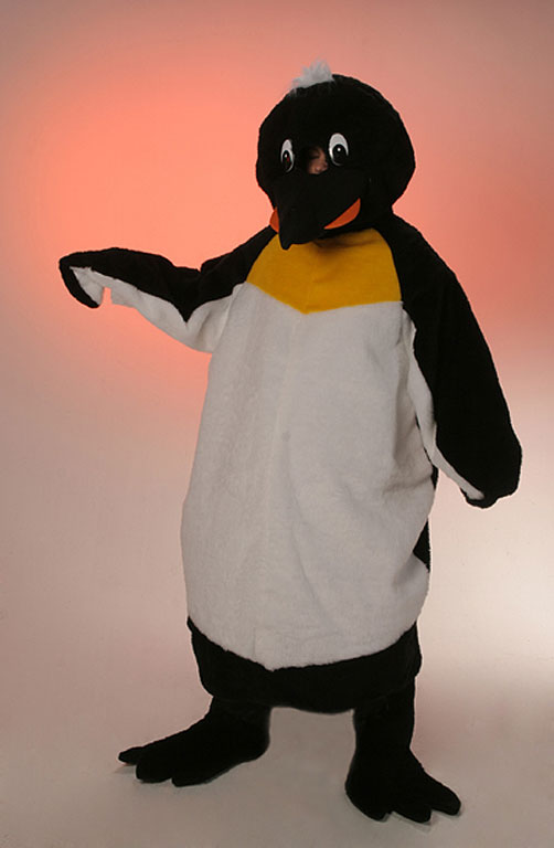 Pinguin Outfit (Overall mit Flügeln, Kopf und Gamaschen) mieten