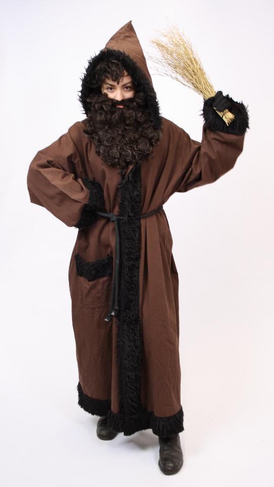 Krampus – Knecht Ruprecht Outfit (Mantel, Kordel und Bart) mieten