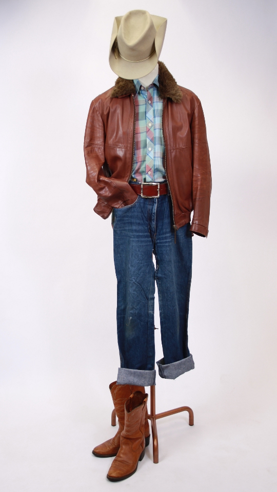 50er Jahre – James Dean Outfit (Hemd und Hut) mieten