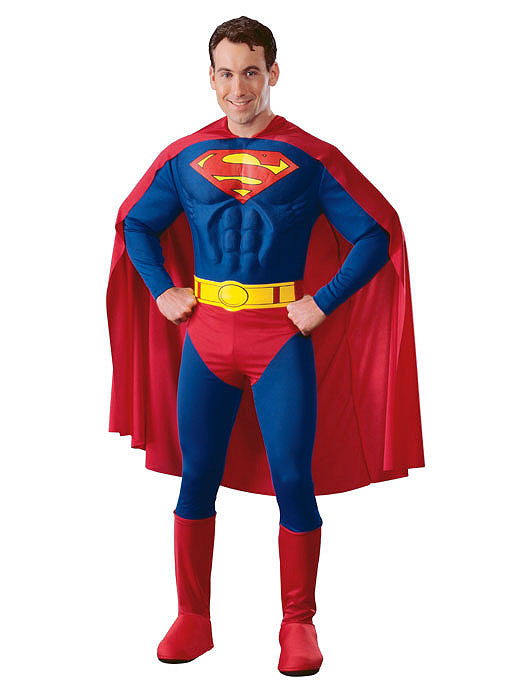 Superman Outfit (Overall, Cape und Gürtel) mieten