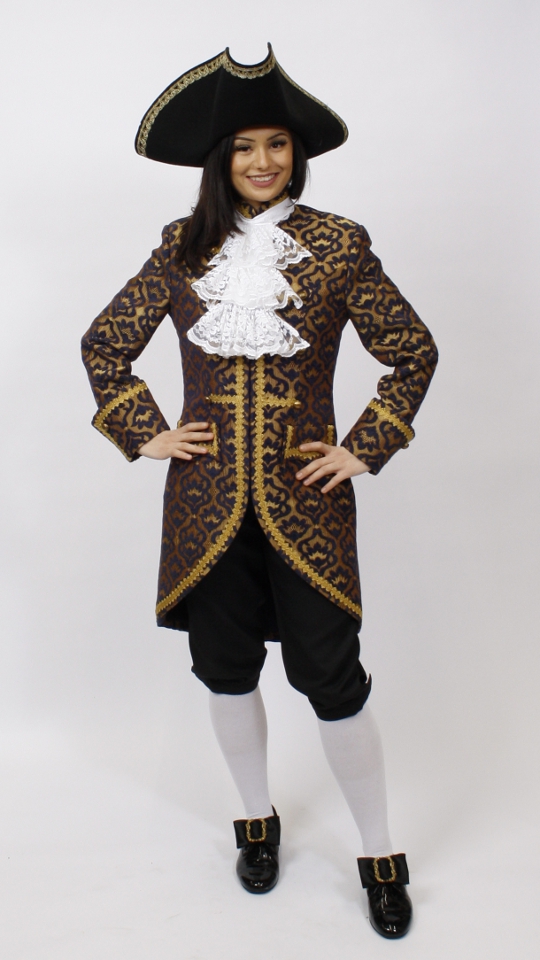 Rokoko – Karneval in Venedig Outfit – Damen (Weste und Jabot) mieten