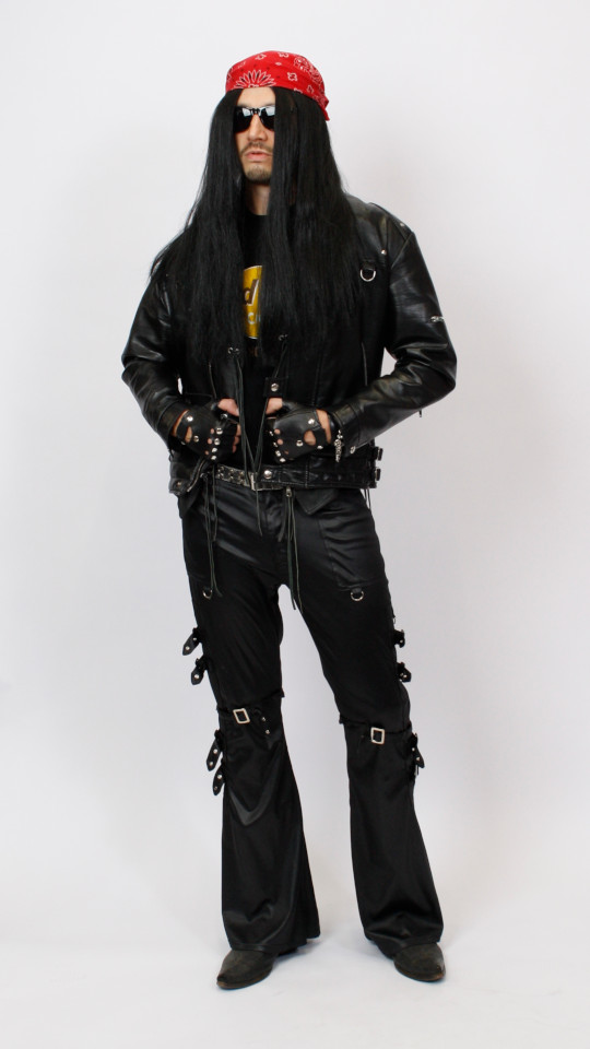 Rocker (Hardrock T-Shirt, Dreieckstuch und Handschuhe) mieten