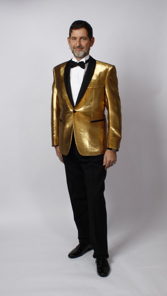 Silvester – Galadinner – Smoking Outfit – Herren (Hemd, Manschettenknöpfe, Hose, Kummerbun