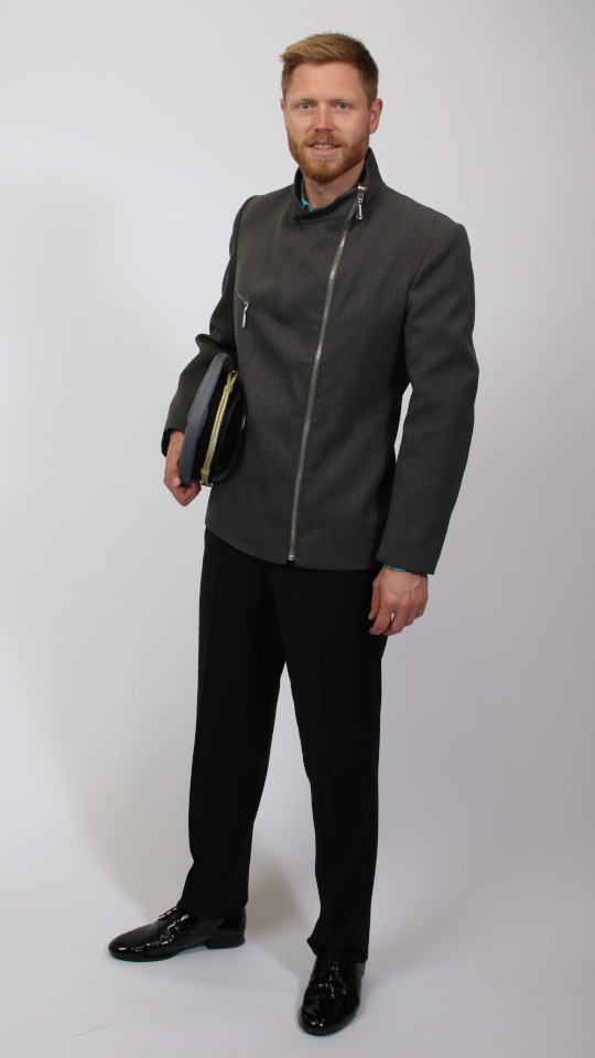 60er Jahre – Chauffeur – Herren – Grau (Jacke, Hose und Hut) mieten