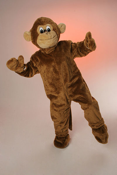 Affe Outfit (Anzug, Kopf, Handschuhe und Gamaschen) mieten
