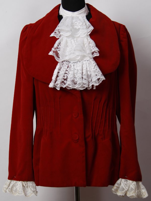 Historisches Outfit – Herren – Rot (Jacke und Jabot) mieten