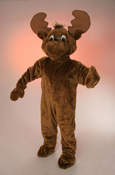 Elch Outfit (Overall, Kopf, Gamaschen und Handschuhe) mieten