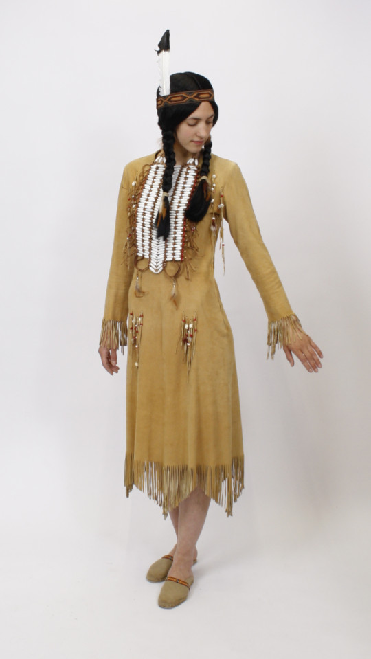 Indianerin – Pocahontas – Squaw Outfit (Kleid und Stirnband) mieten