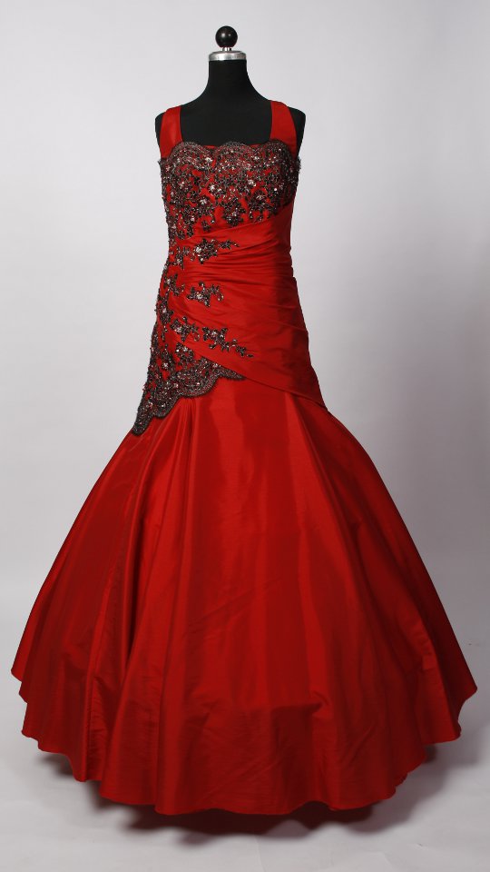 Abendkleid / Ballkleid rot mieten