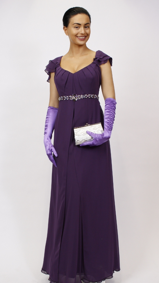 Abendkleid lila mieten