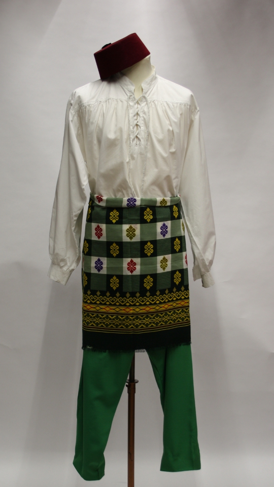 Malaysische Tracht – Männer (Wickeltuch und Fez) mieten
