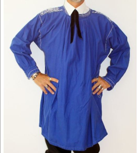 Friesenkittel Outfit (Hemd und Halsschleife) mieten