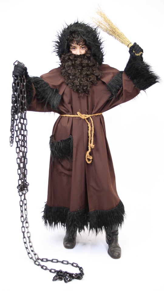 Krampus – Knecht Ruprecht Outfit (Mantel, Kordel und Bart) mieten