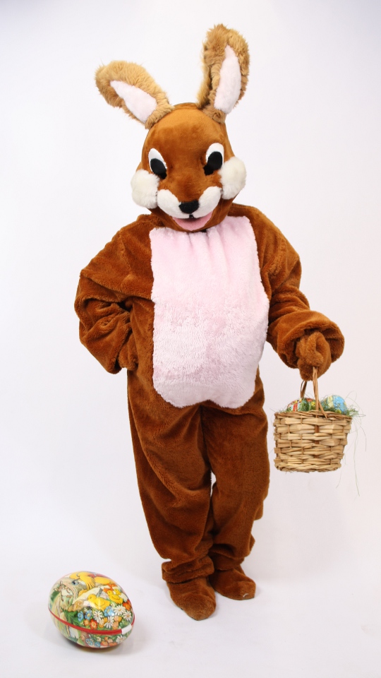 Hase Outfit (Overall, Handschuhe, Gamaschen und Kopf) mieten