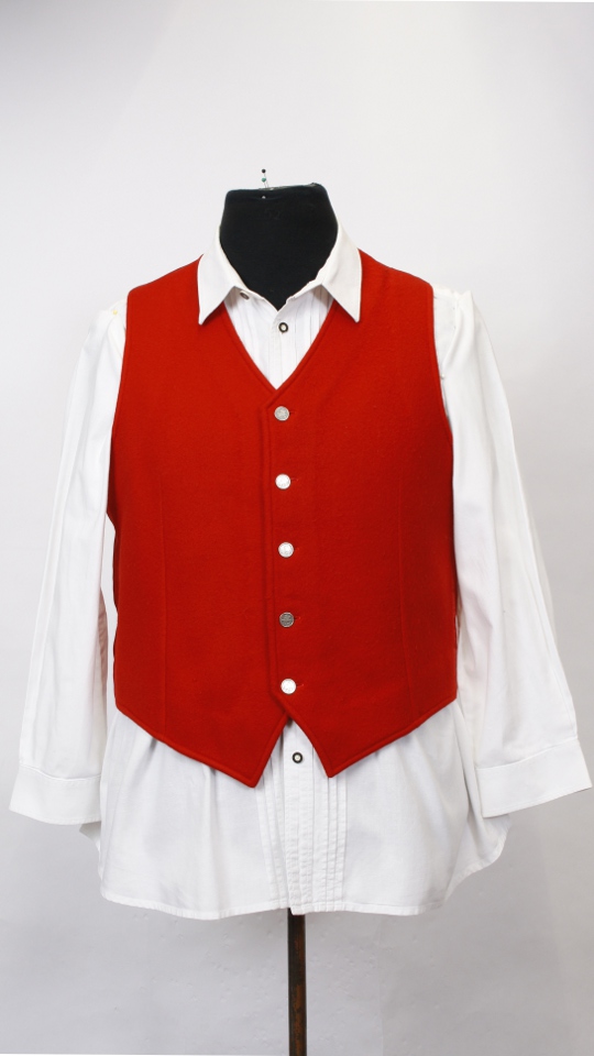 Trachtenweste – Rot-Filz – Herren mieten