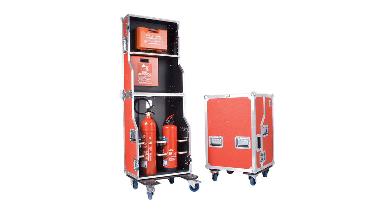 Emergency Case – Gloria Wasserlöscher, CO2Löscher, Löschdecke, Verbandskasten mieten