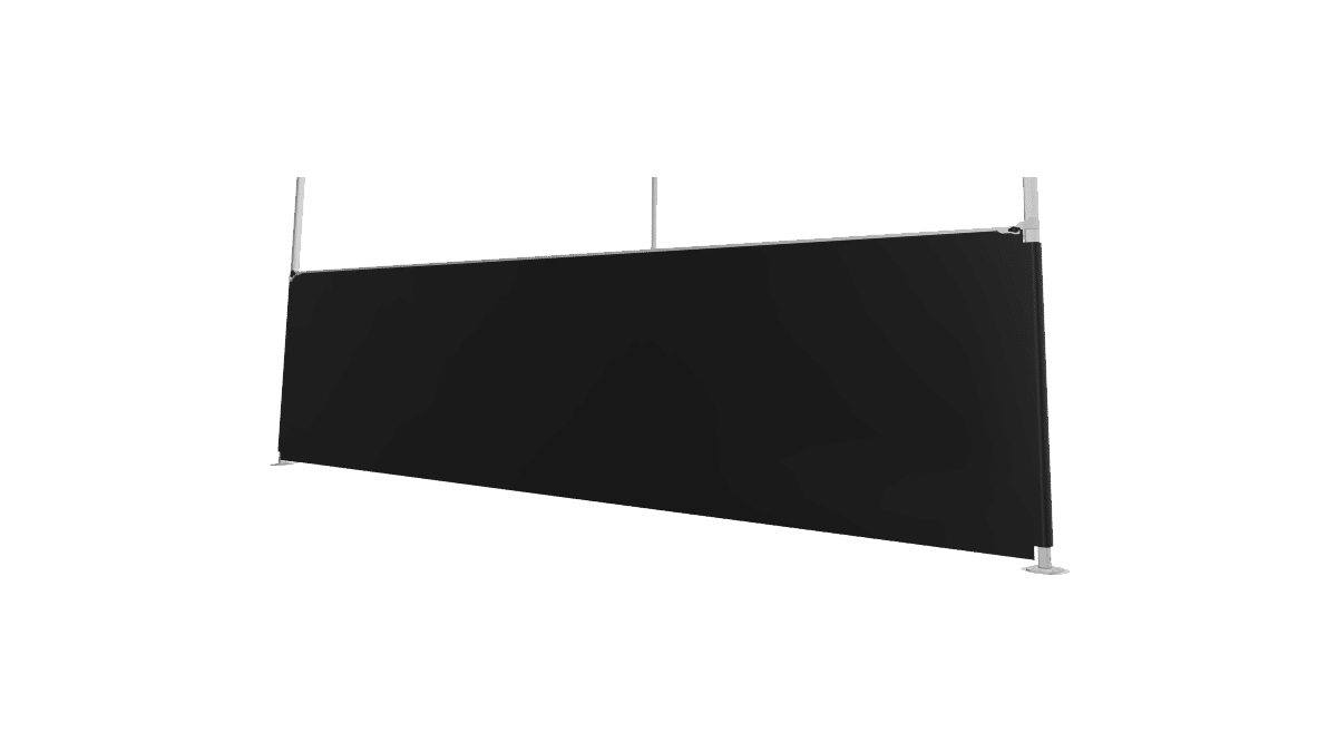 Master Tent – Seitenwand 4,5m | schwarz | halbe Höhe mieten