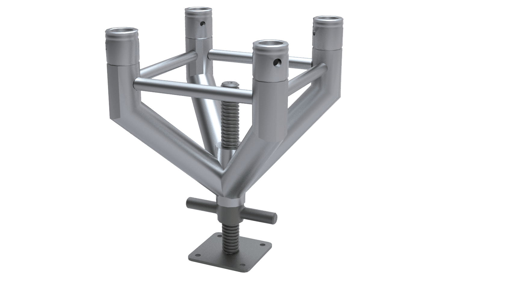 Global Truss – F34 Spindel Fuss mit einem Auflagepunkt mieten