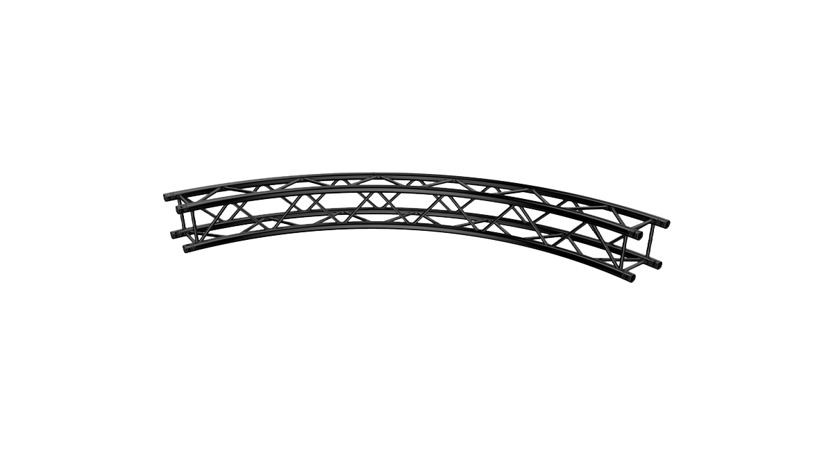 Global Truss – F34 Kreisstück für 4m Kreis 90° schwarz mieten