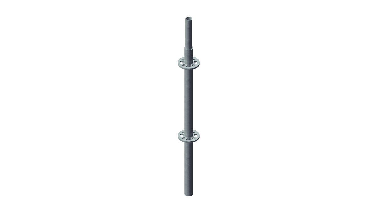 Layher – Stiel 1,0m mit Rohrverbinder mieten