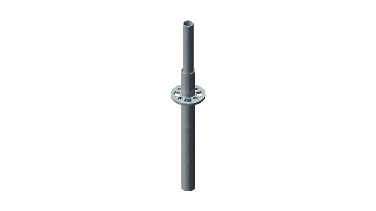 Layher – Stiel 0,5m mit Rohrverbinder mieten