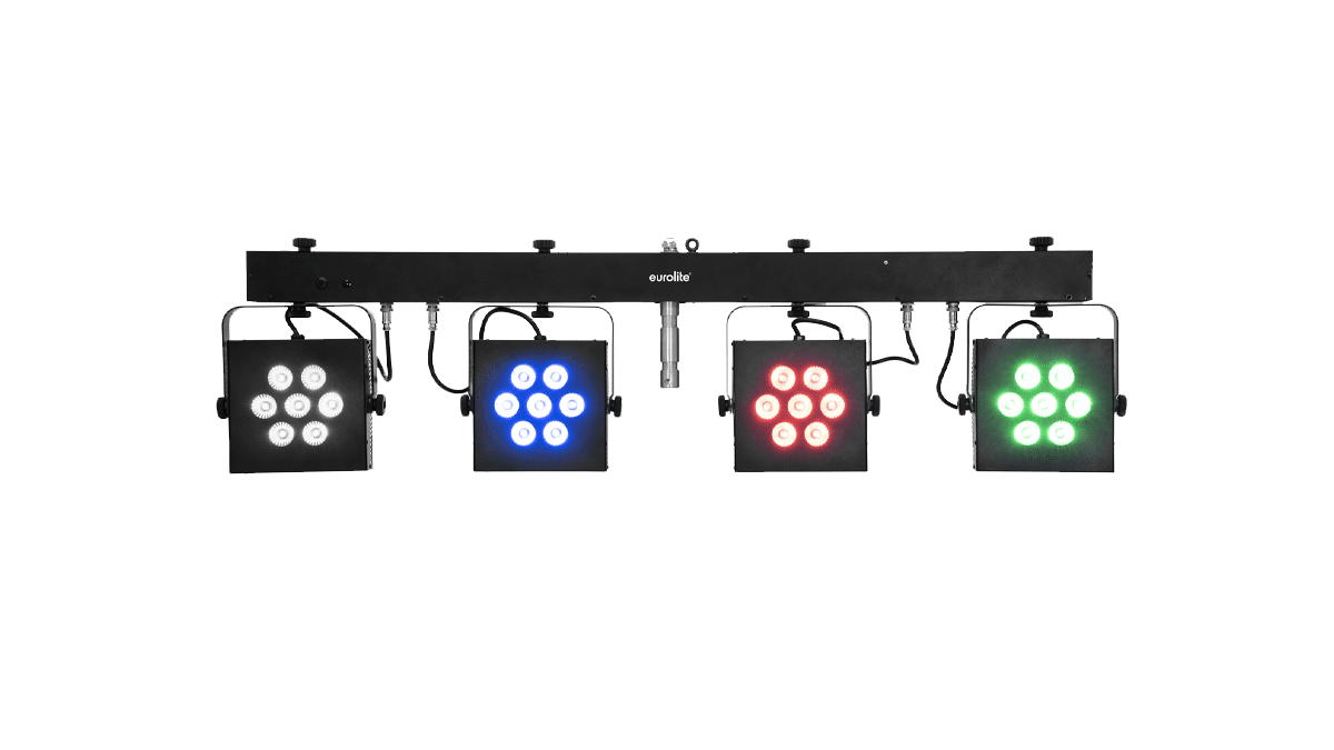 Eurolite – LED KLS-3002 Next Kompakt-Lichtset RGBAW/UV-Spots225 W mieten