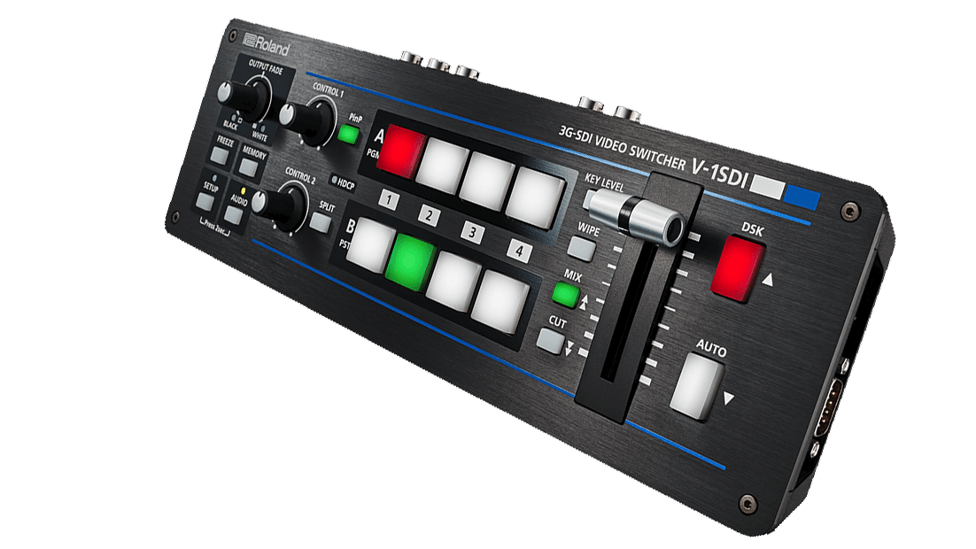 Roland – V-1SDI – kompakter 4-Kanal, 3G-SDI Switcher inkl 1x Multiformat-HDM mieten
