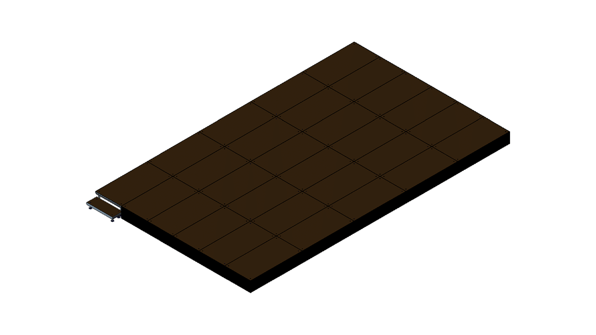 Bühne 10m x 6m x 0,40m Höhe inklusive Treppe mieten