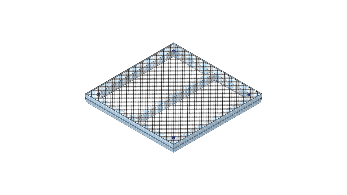 nivtec – Systempodest 100cm x 100cm Gitterrost mieten