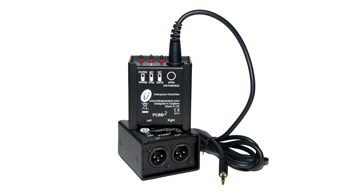 Interspace – PC Bal Box, DI-Box, 3,5mm stereo Mini Klinke- 2 male XLR mieten