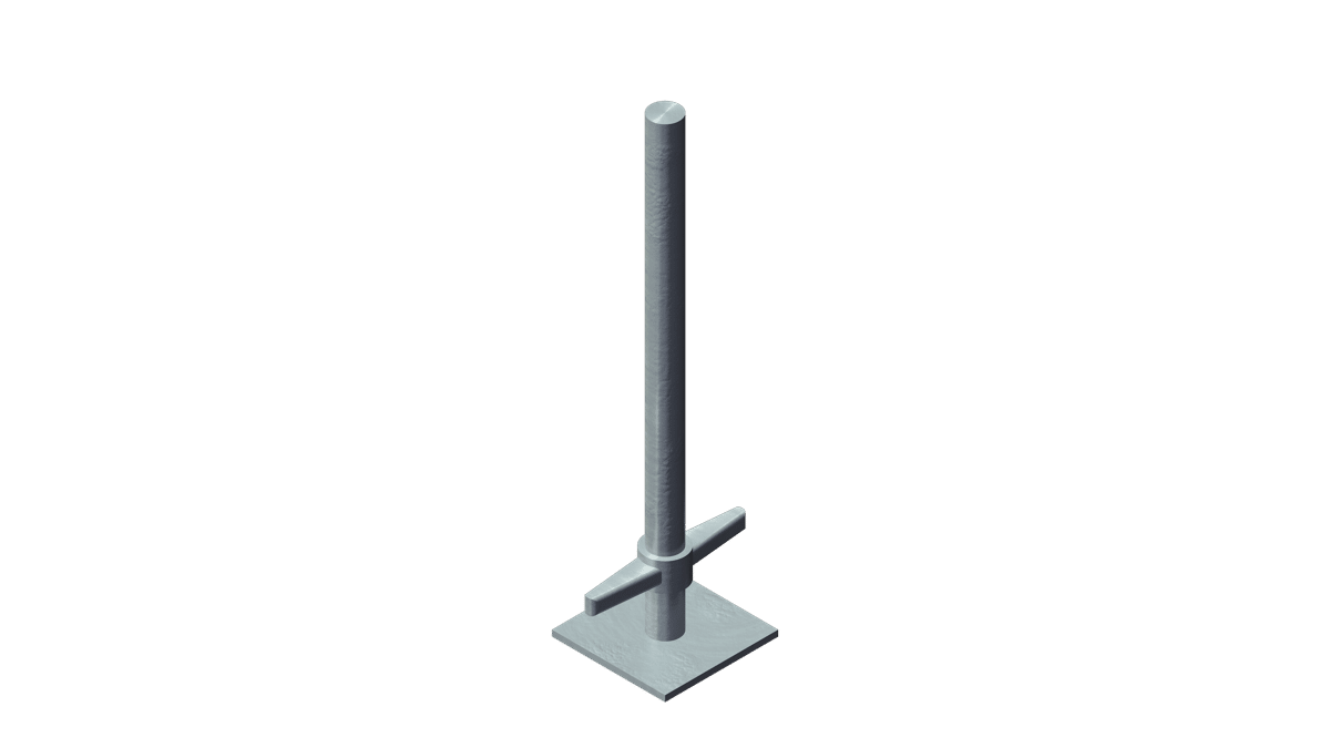 Layher – Fußspindel 60cm Massiv mieten