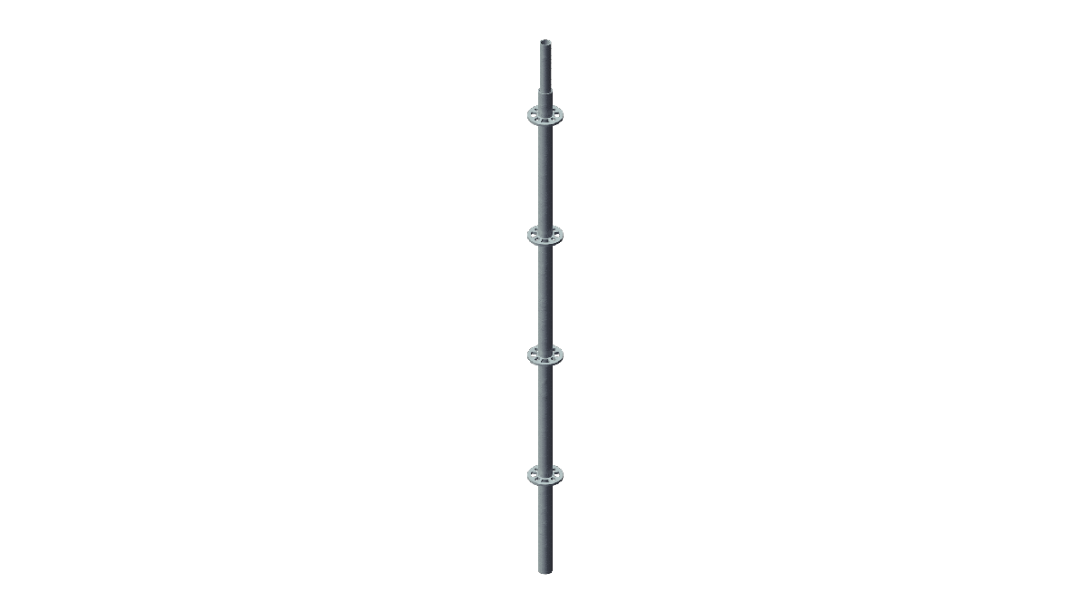 Layher – Stiel 2,0m mit Rohrverbinder mieten
