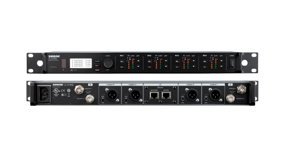 Shure – ULXD4Q-H51 Vierfachempfänger 534 – 598 MHz mieten