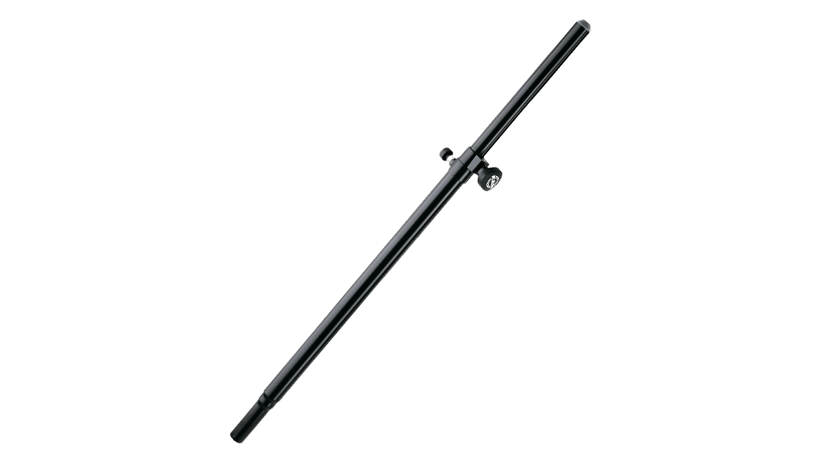 K&M – 21336 | Boxen Distanzstange | Flansch, Höhe: 94,5 bis 147,5cm, schwarz mieten