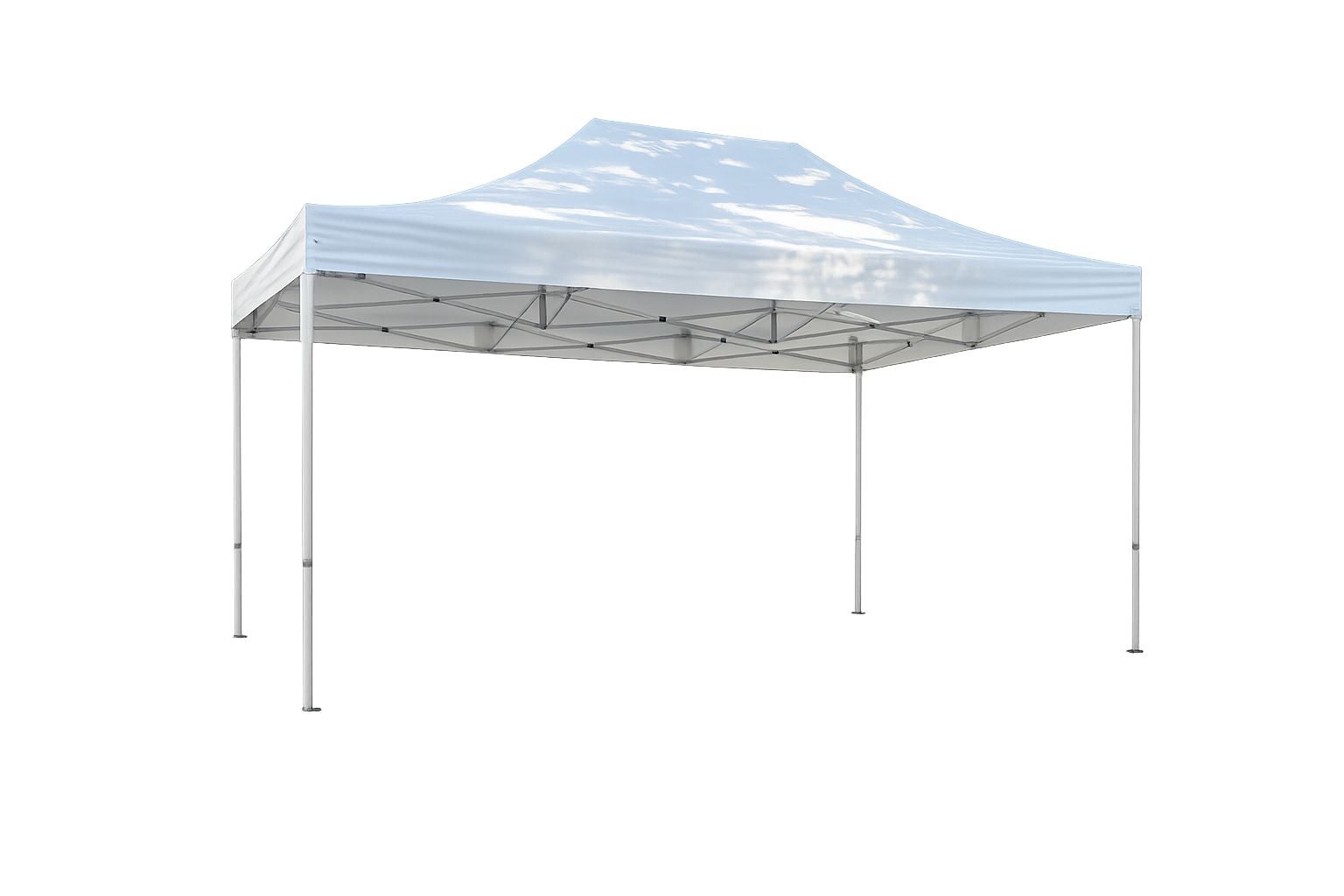 6x4m Faltpavillon Zelt mieten | Eventzelt Partyzelt Wetterschutz | weißes Pop-up Pavillon für Hochzeit, Geburtstag, Firmenfeier – 2