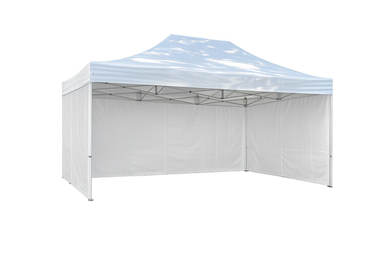 6x4m Faltpavillon Zelt mieten | Eventzelt Partyzelt Wetterschutz | weißes Pop-up Pavillon für Hochzeit, Geburtstag, Firmenfeier