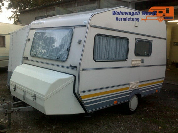 Wohnwagen Optima Greyhound - leichter Reisefloh bis 3 Personen nur 590 kg