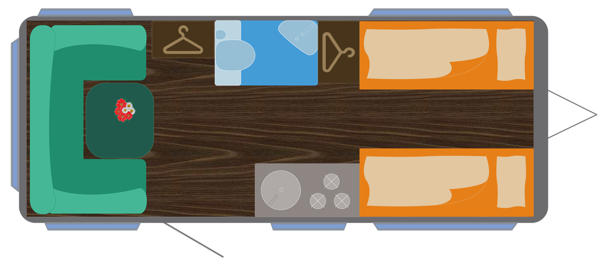 Weinsberg Cara-One 480 EU - Großer Kühlschrank, Mover und Fußbodenheizung! – 3