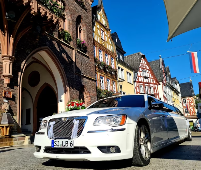 Chrysler 300c Stretchlimousine weiß, Hochzeitsauto, Junggesellenabschied, Party, extravaganter Auftritt – 3