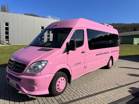 Partybus Junggesellenenabschied Pink für JGA - Pinker Partybus Eventbus - Perfekt für Junggesellenenabschied