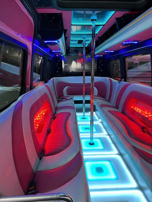 Partybus Junggesellenenabschied Pink für JGA - Pinker Partybus Eventbus - Perfekt für Junggesellenenabschied – 4