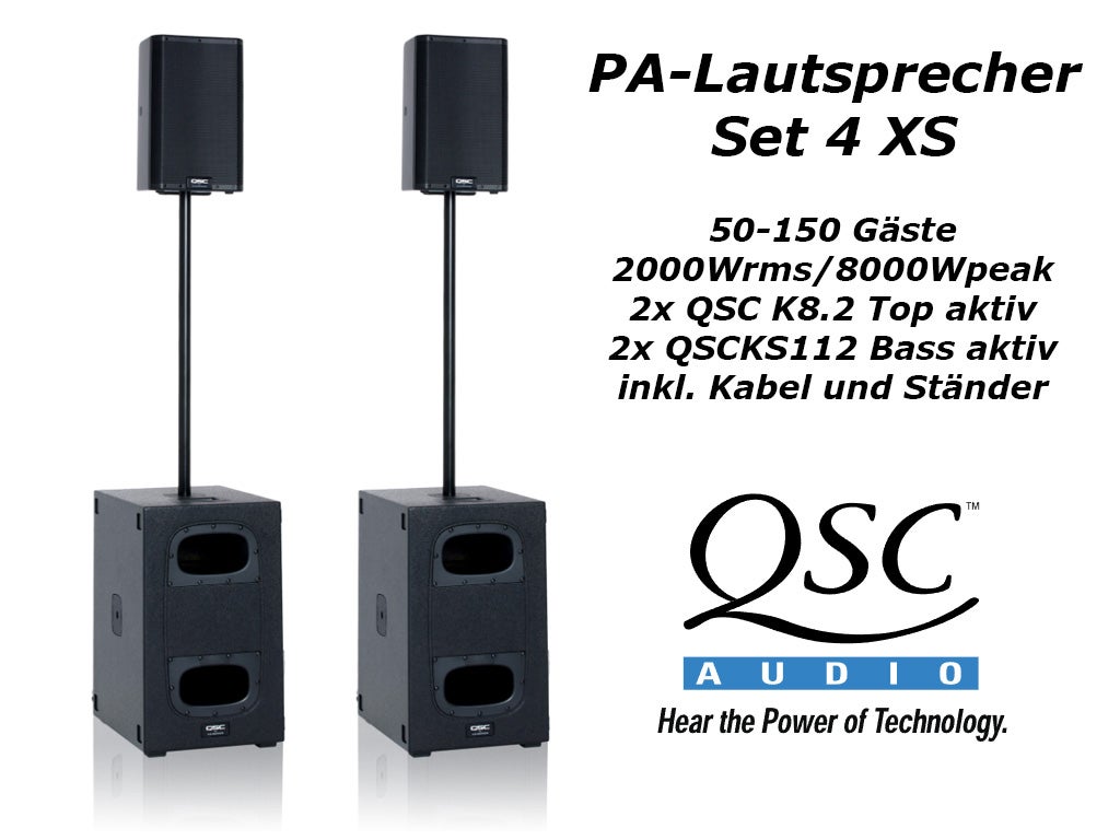 QSC Lautsprecher Anlage, PA-System, Aktive Musikanlage – 3