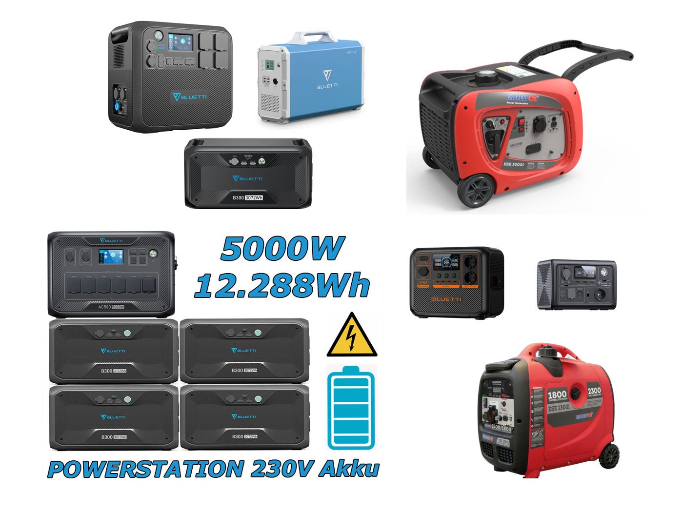 KATALOG: Stromgenerator ⚡⚡⚡ AKKU Powerstation (230V) Solargenerator Powerbank Stromerzeuger