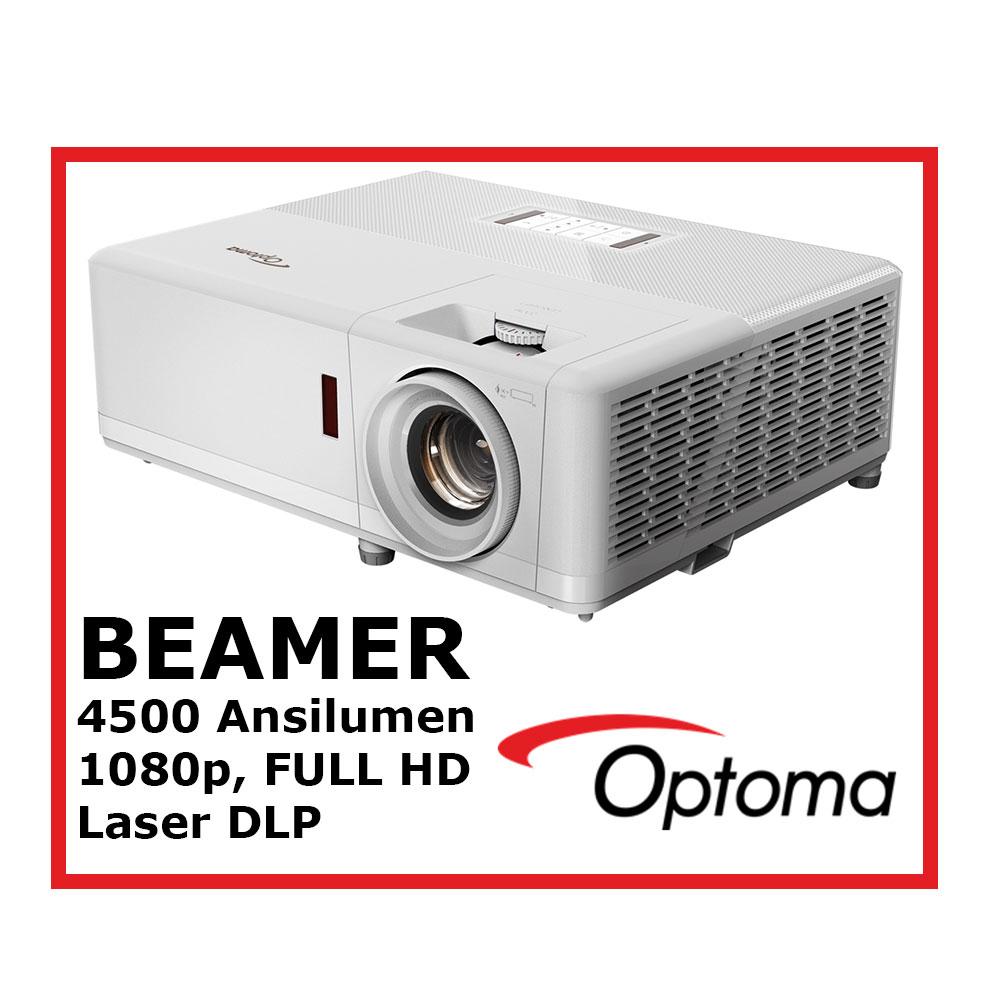 Beamer, Videobeamer, Leinwand 4500 Ansilumen, LASER DLP, Full HD – 2