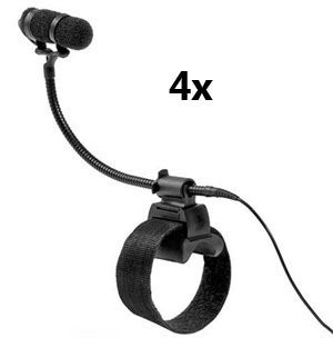 DPA Tourset 4x d:vote 4099 schwarz inkl. 10x Clips nach Wahl – 2