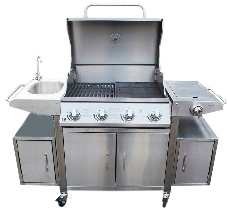 Profi Outdoor Edelstahl Gasgrill