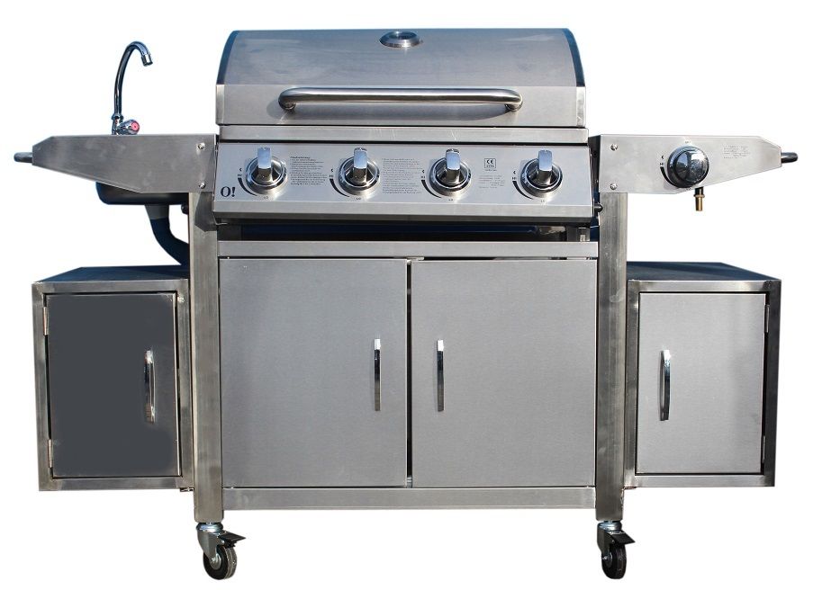 Profi Outdoor Edelstahl Gasgrill – 4